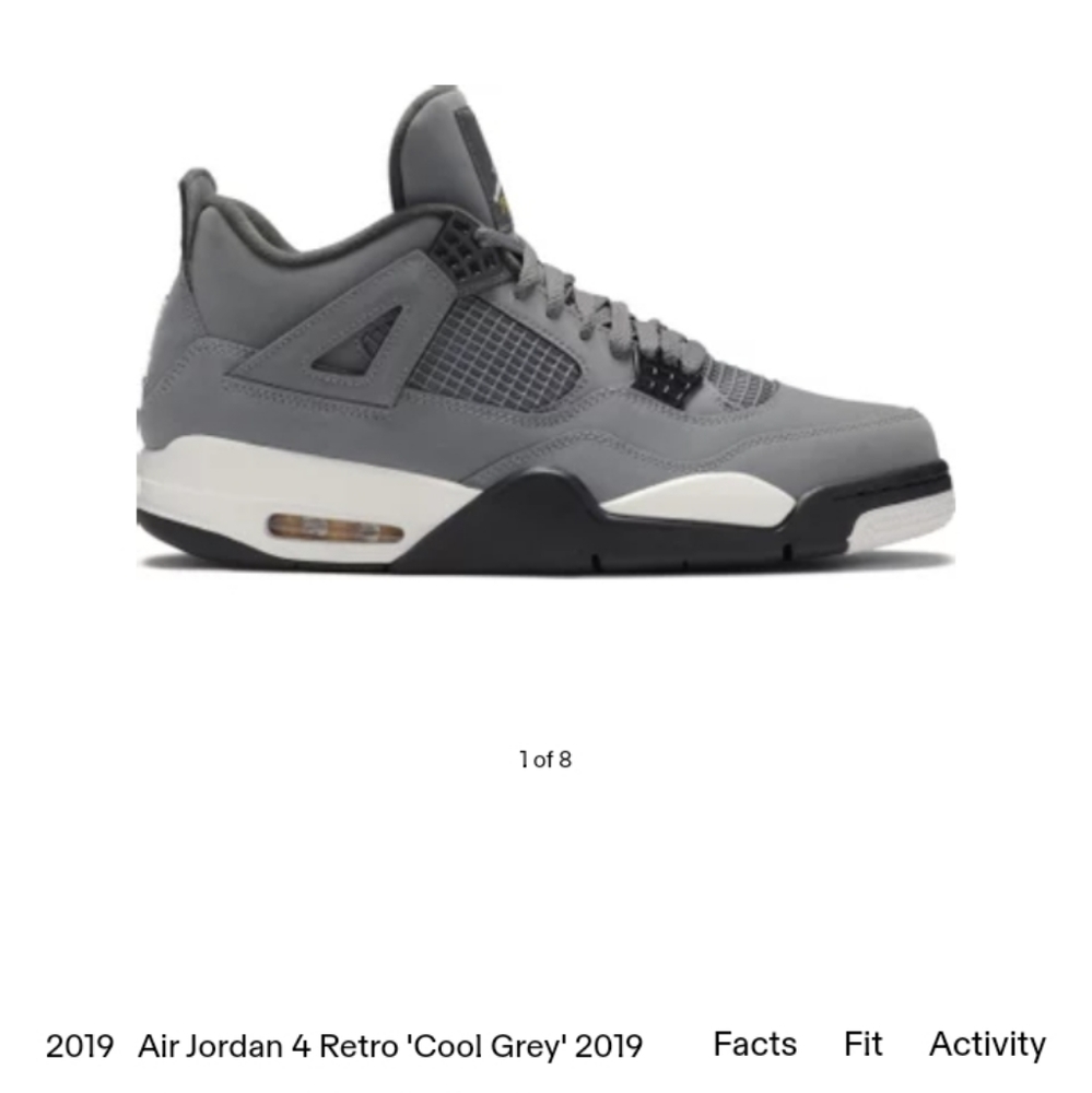 Jordan 4 Retro Cool Grey 2019